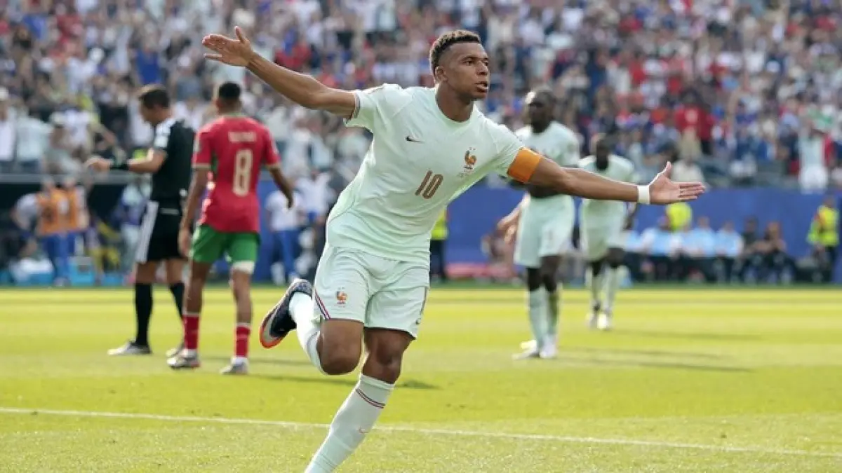 Kylian Mbappe kembali memimpin daftar top skor Piala Dunia 2026 setelah mencetak gol saat Prancis mengalahkan Maroko. (Reuters)