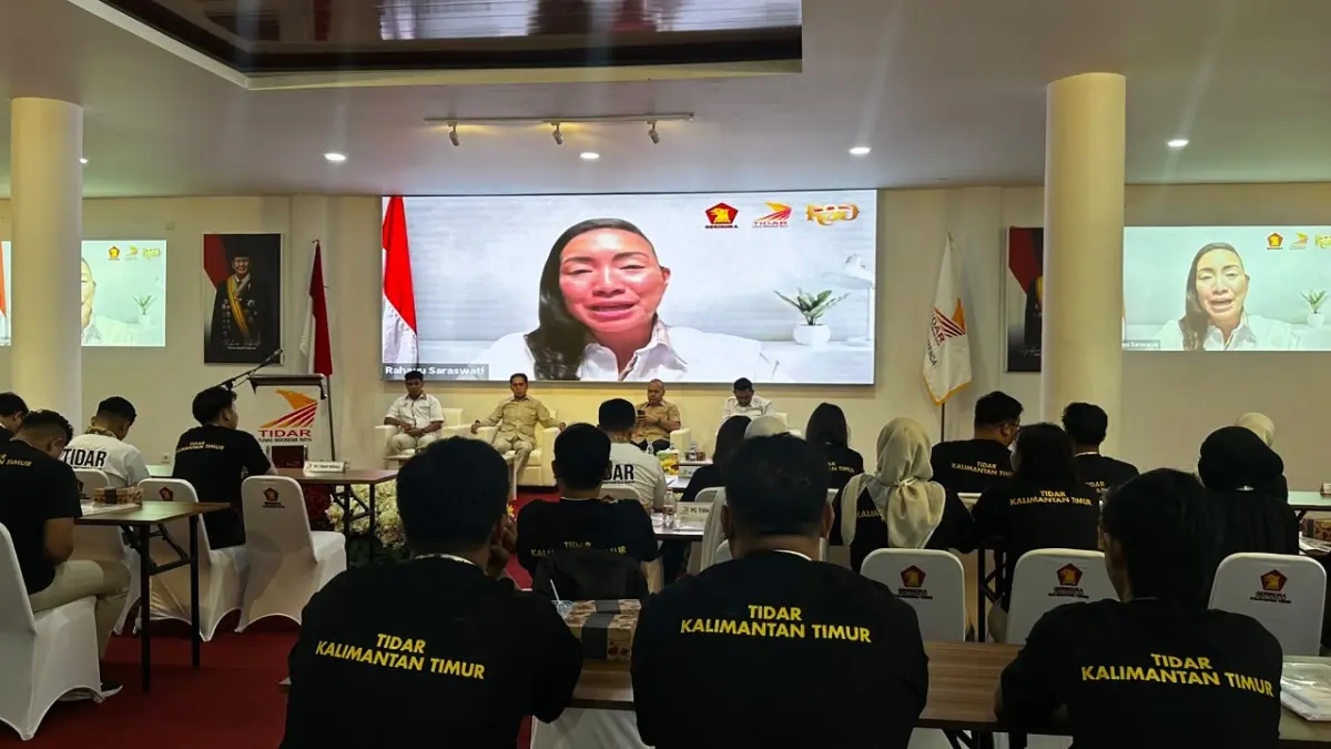 REGENERASI PEMUDA: Pengurus Cabang Tunas Indonesia Raya Samarinda menggelar Training Kader 1 dan 2 sebagai langkah strategis membangun karakter kepemimpinan, disiplin, dan pengabdian bagi para kader muda di lingkungan masyarakat. (FOTO/EKO PRALISTIO)