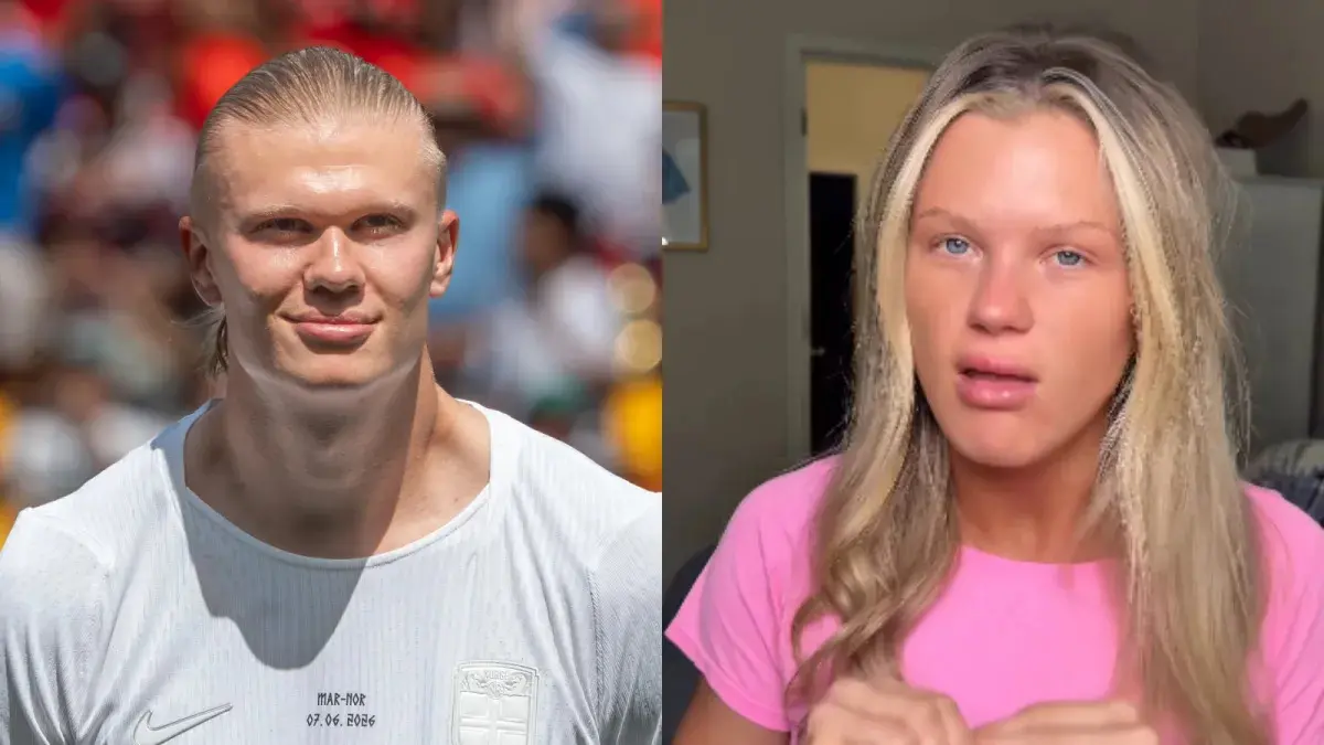 Emma Kate Willman mendadak viral di media sosial karena dianggap memiliki wajah mirip striker Norwegia, Erling Haaland.