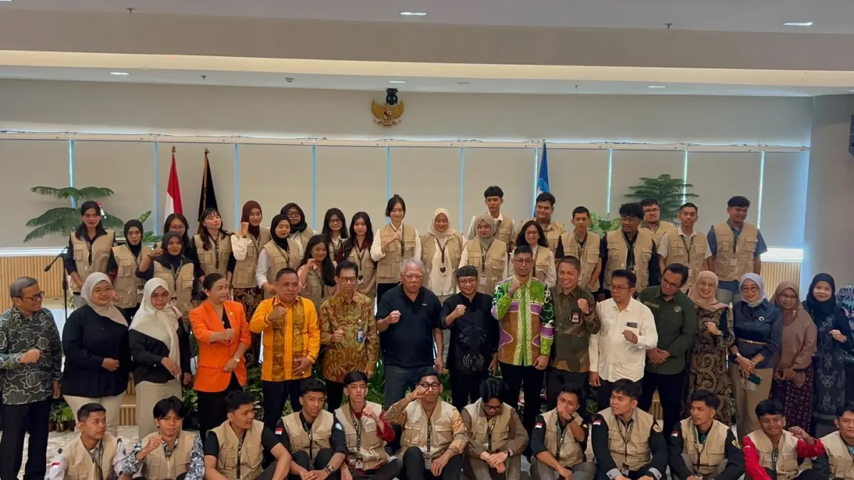 Seremonial dimulainya KKN KUC-BSN 2026 di IKN, Sabtu (11/7). (FOTO NURON/KP)
