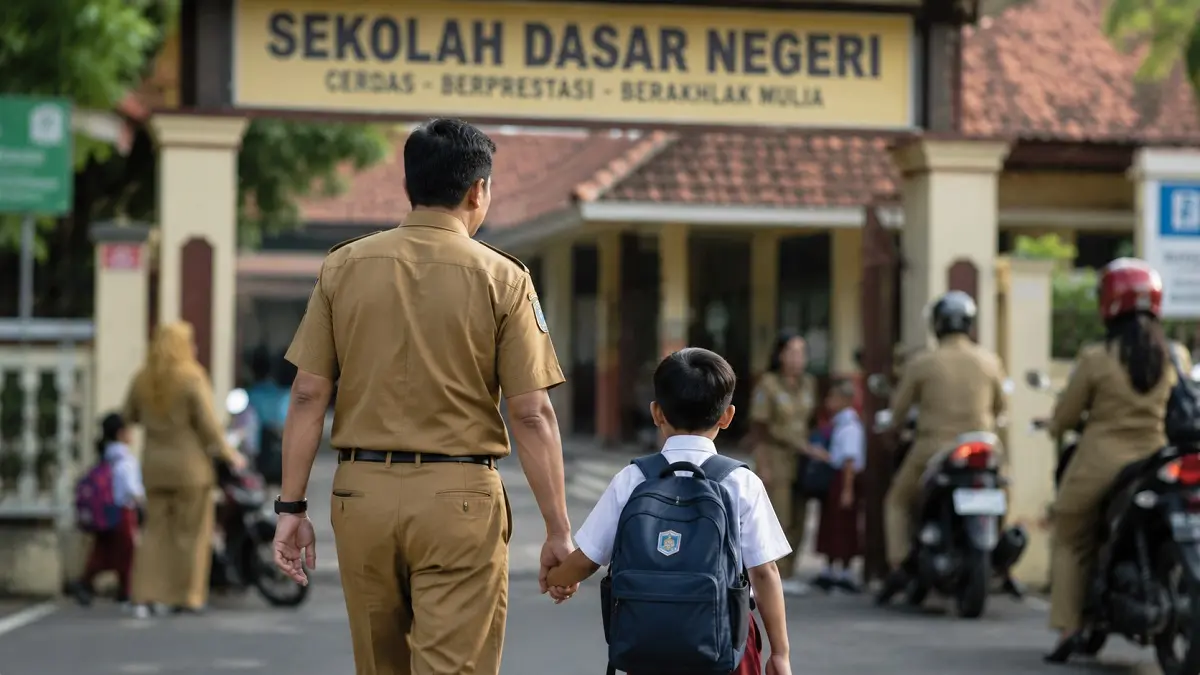 Pemerintah memberikan fleksibilitas kerja bagi ASN yang ingin mendampingi anak pada hari pertama sekolah.