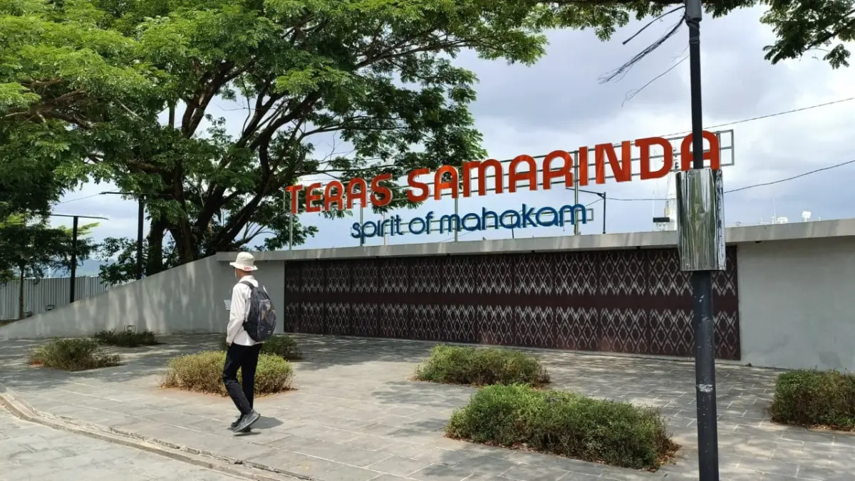 BERDENYUT: Teras Samarinda terus berkembang sebagai ruang publik, pusat aktivitas UMKM, dan lokasi berbagai event. (HAFIZ/KP)