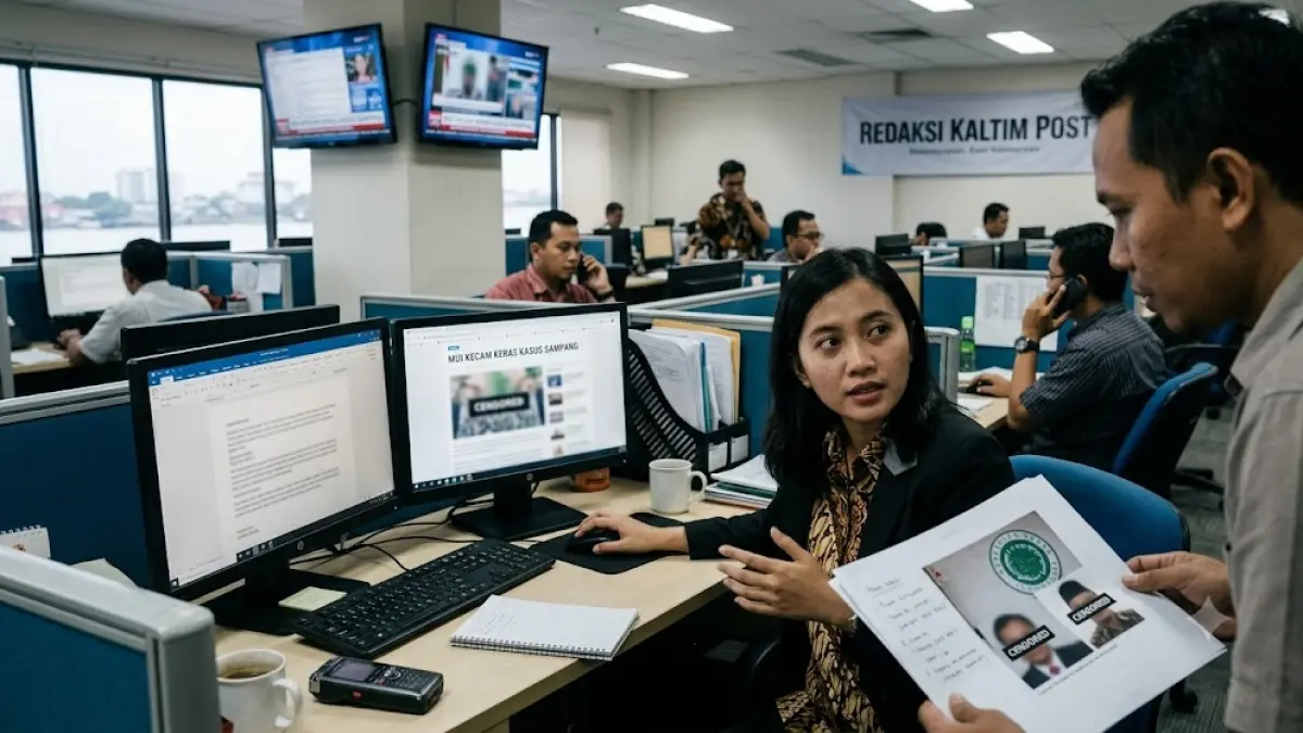Ilustrasi redaksi menyiapkan pewartaan mengenai sikap MUI terhadap kasus rudapaksa yang melibatkan belasan orang di Sampang, Madura, Jatim.(generate ai)
