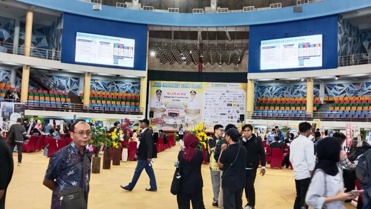 Job Market Fair 2026 di Dome Balikpapan. (FOTO PUTRA MALINAU/KP)