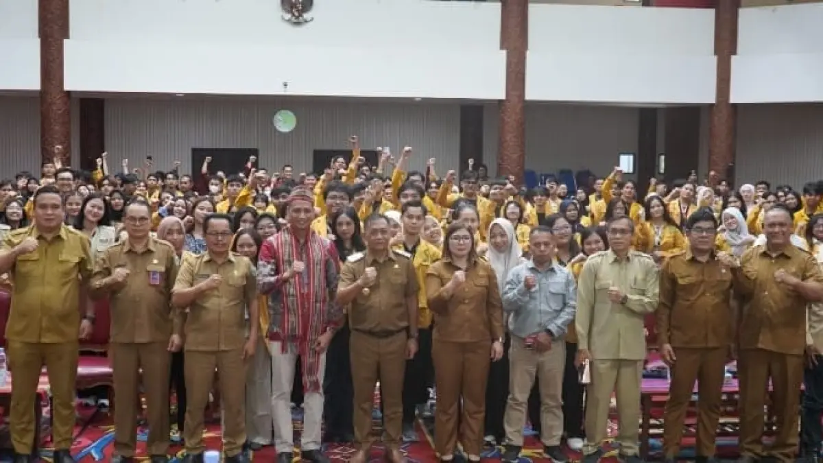 MITRA: Acara penyambutan mahasiswa KKN oleh Pemkab Kubar. 