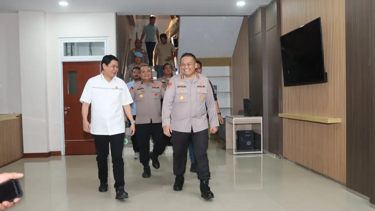 SOLID: Kapolresta Samarinda bersama jajaran mendatangi Kejaksaan Negeri (Kejari) Samarinda guna membahas secara khusus penegakkan hukum di Samarinda.