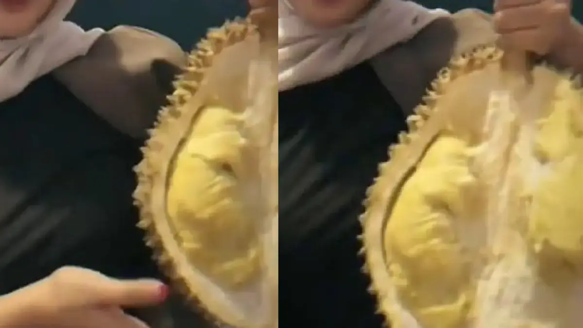 Tangkapan layar video durian yang viral di Tiktok.