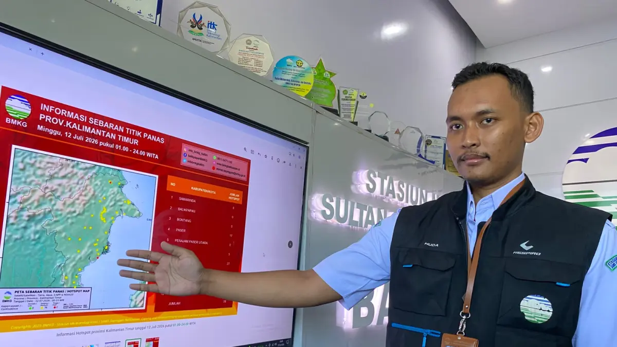 WASPADAI EL-NINO: BMKG mengimbau warga waspada terhadap lonjakan titik panas (hotspot) yang berpotensi memicu kebakaran hutan dan lahan (Karhutla).