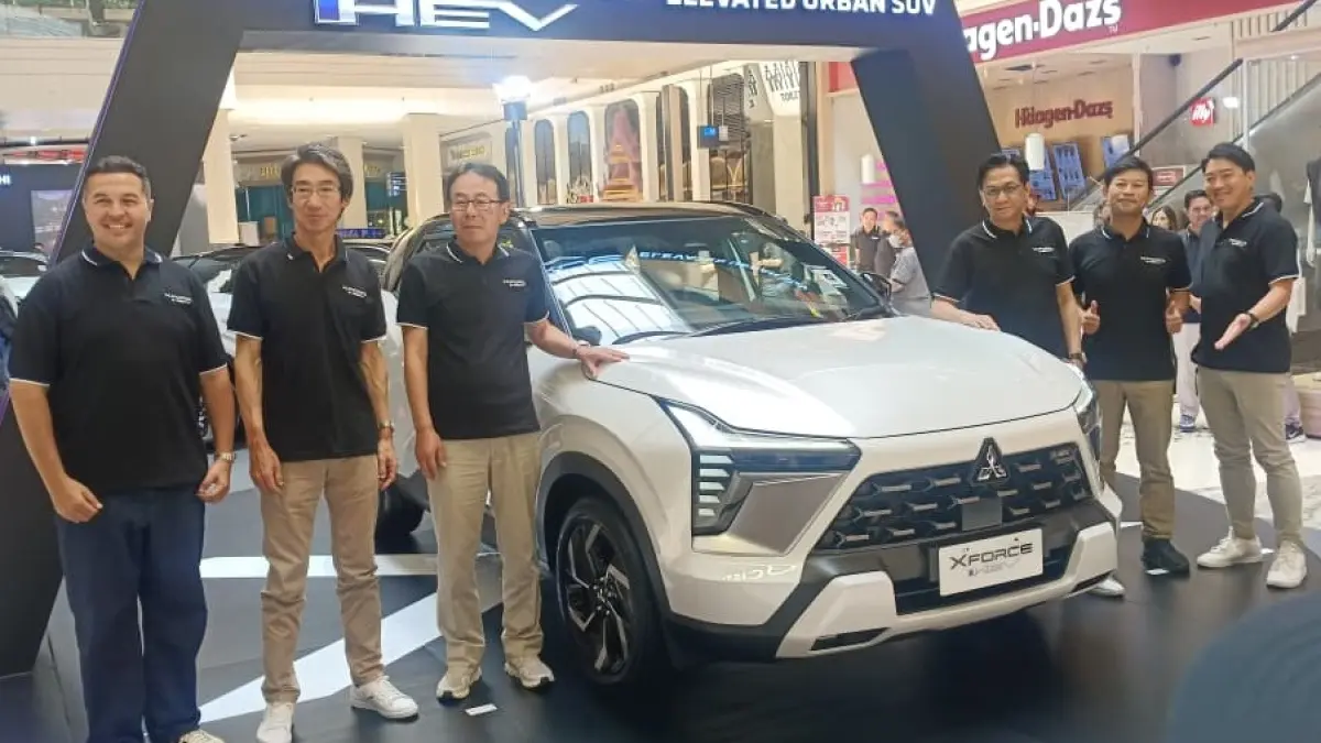 MMKSI yang meluncurkan Mitsubishi New Xforce di Mall Kota Kasablanka, Jakarta, Kamis (16/7).