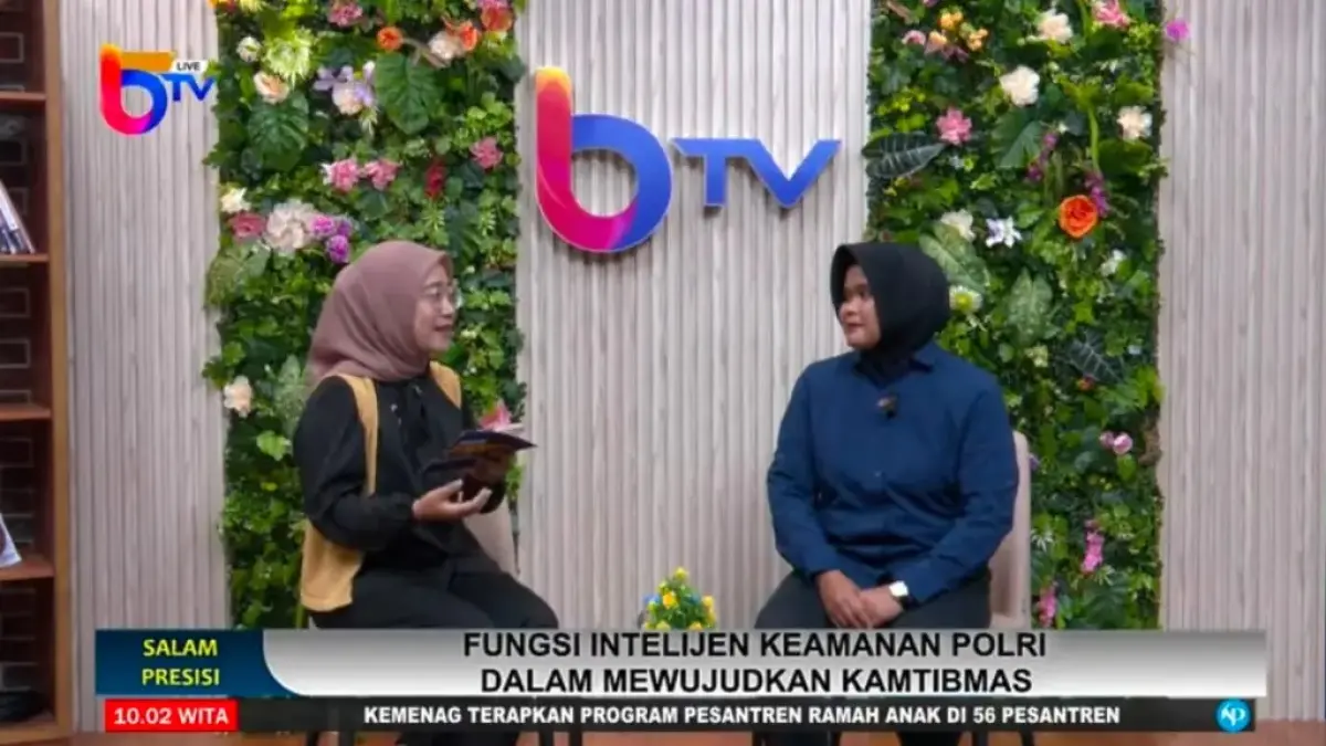 NGOPI: Talkshow bertajuk Ngopi program BTV mengahdirkan narasumber Ditintelkam Polda Kaltim.