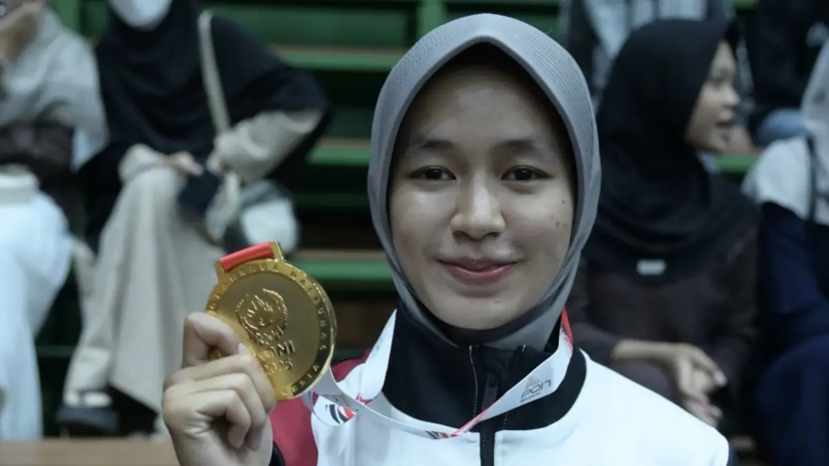 Pesilat putri Kaltim, Siti Mawarni, bersiap tampil pada Asia Championship di Vietnam. (DONI ADITYA/KALTIM POST)
