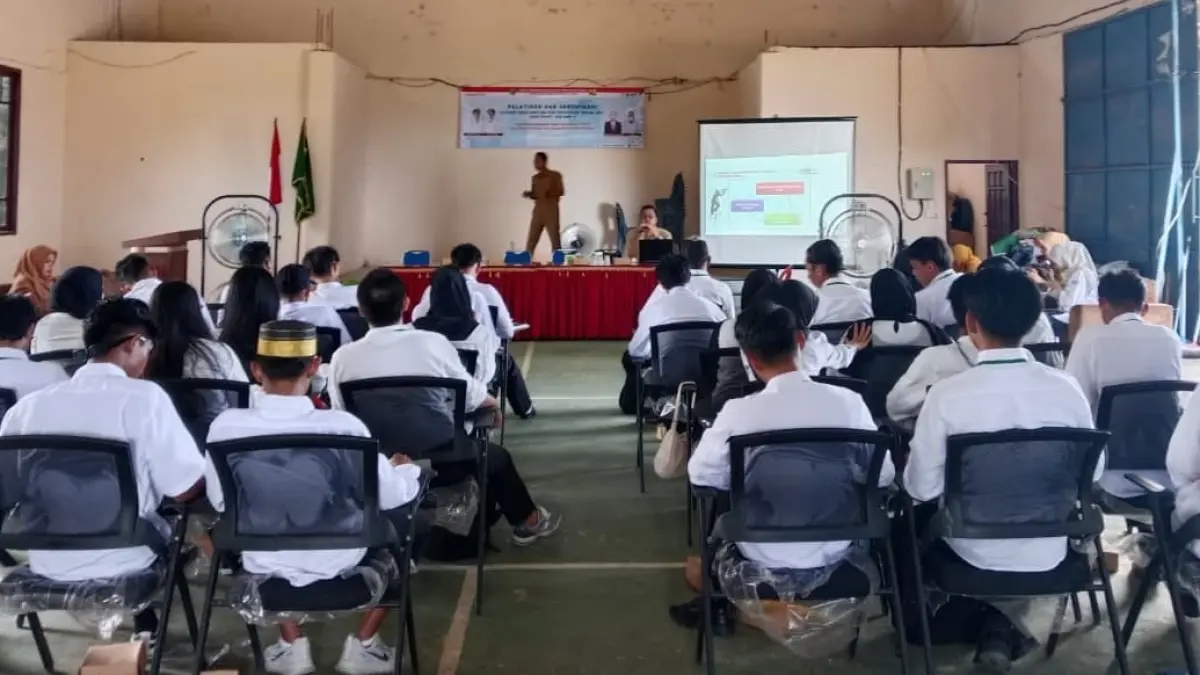 TENAGA KERJA: Kegiatan sertifikasi tenaga konstruksi 2026 dihelat di dua desa yakni Labangka dan Api-api.