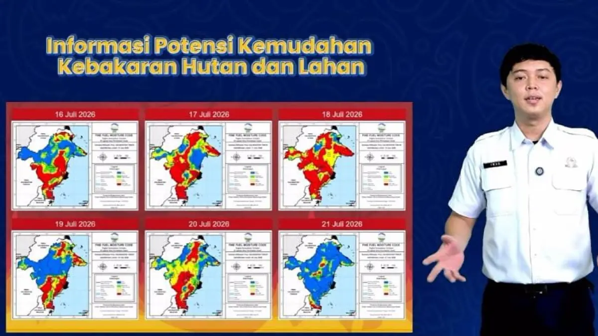 Wilayah Kaltim juga masuk dalam kategori rawan kebakaran hutan dan lahan (karhutla) seminggu ke depan.

&nbsp;