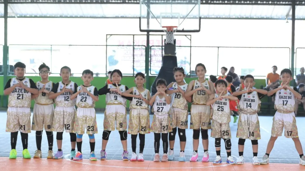 BUTUH SOLUSI: Tim Basket Gazebo Balikpapan KU-10 berharap agar format baru untuk KU 5 hingga KU-12 dikaji lebih matang sebelum disahkan. (DONI ADITYA/KP) 