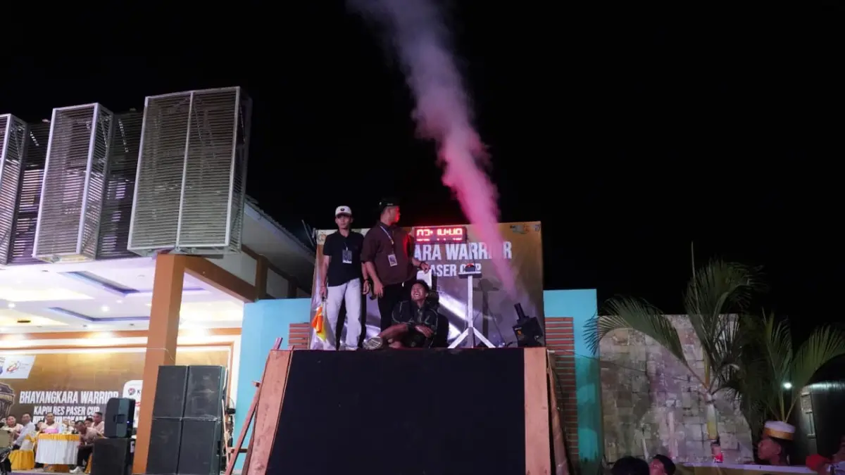 DIMINATI: Event Bhayangkara Warrior Polres Paser di Kecamatan Batu Sopang diikuti banyak peserta, Kamis (16/7/2026). 