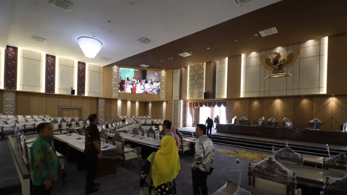 Gedung baru DPRD Balikpapan kini mencapai progres 90 persen. (ANGGI PRADITHA/KP)

&nbsp;