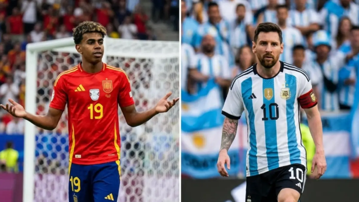 Jadwal dan link streaming final Piala Dunia 2026 Spanyol vs Argentina, yang mempertemukan Lamine Yamal dan Lionel Messi dalam laga penentuan juara dunia.