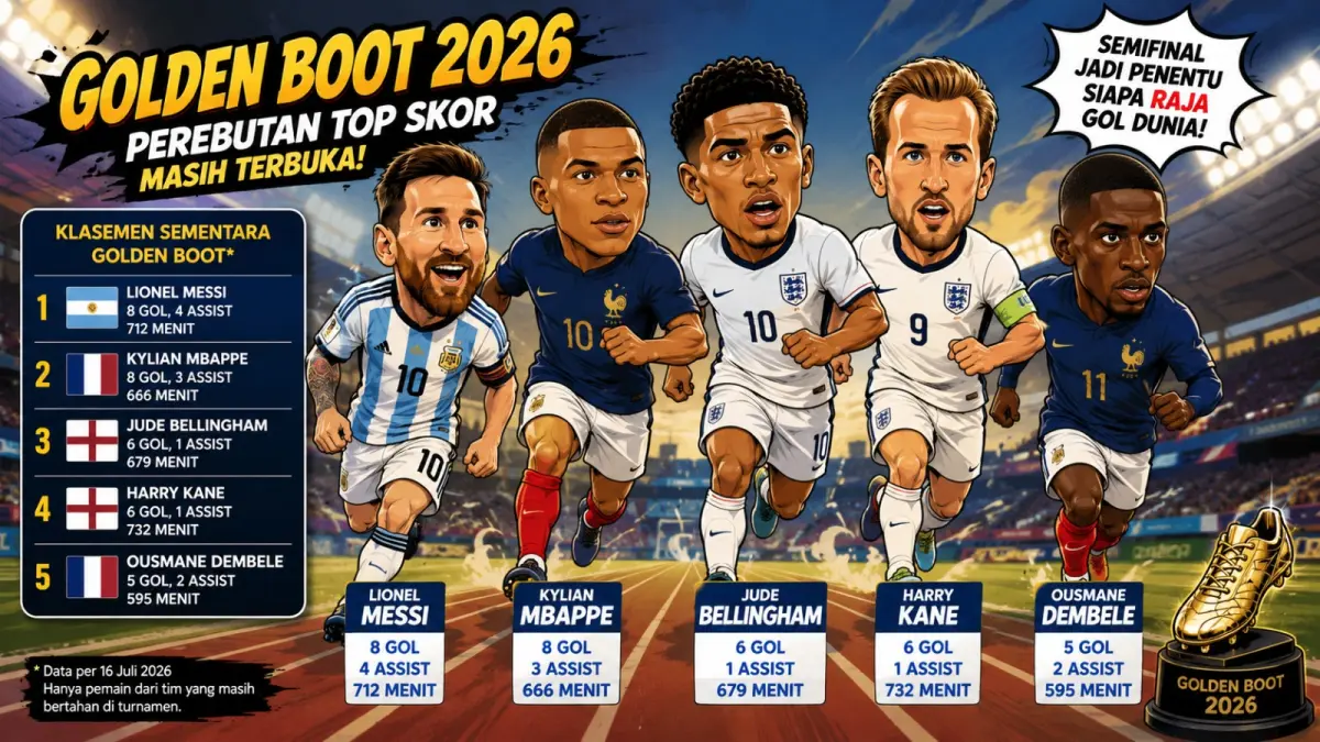 Kandidat top skor Piala Dunia 2026. 