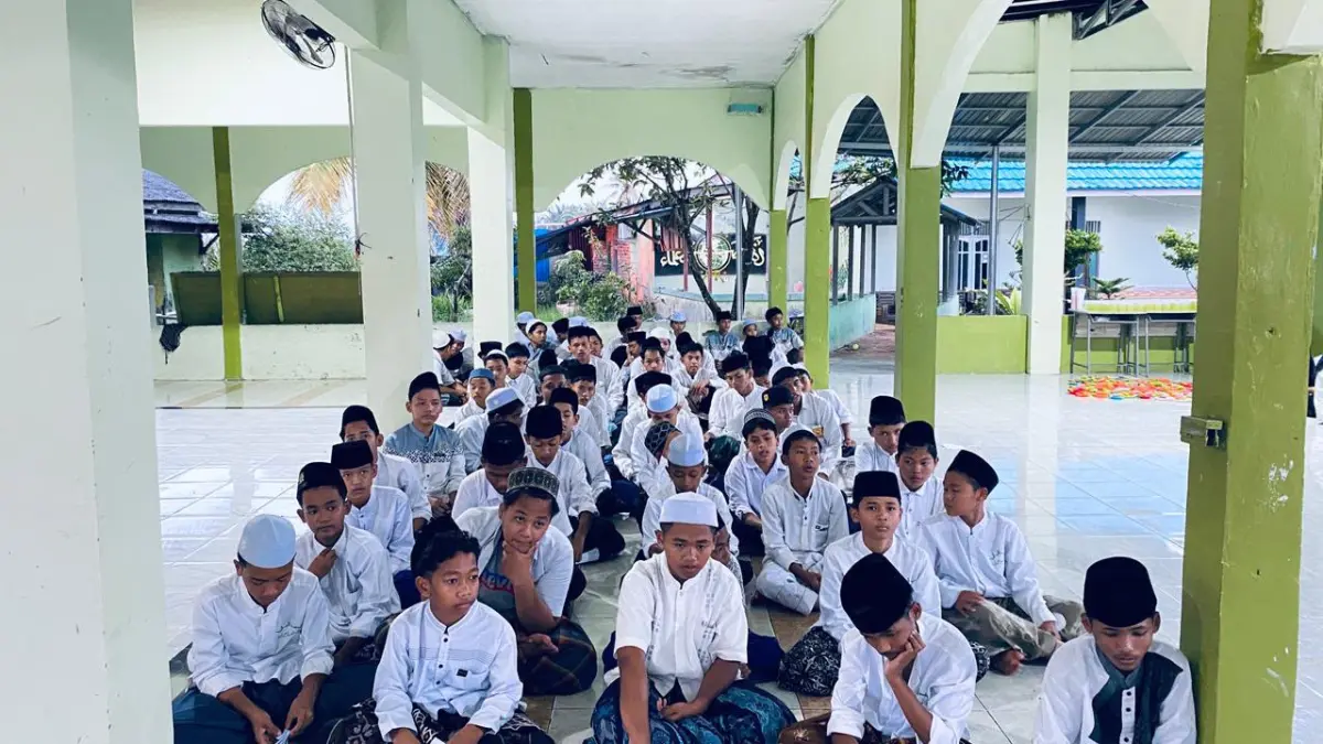 PERCONTOHAN: Ponpes Bina Ul Muhajirin PPU sudah menerapkan konsep ramah anak sebelum akhirnya ditunjuk jadi percontohan di PPU.