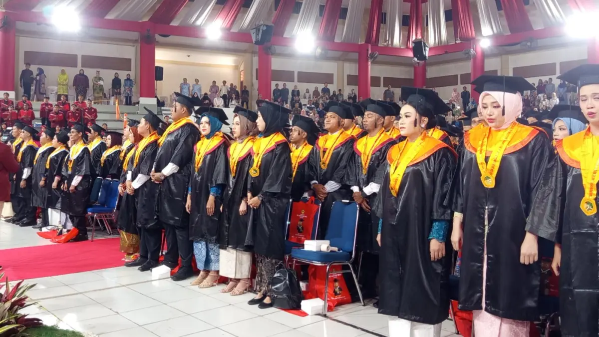 Untag 1945 Samarinda gelar Wisuda Sarjana dan Pascasarjana Periode I Tahun 2026 dengan khidmat dan penuh haru di Auditorium HM Ardans Kampus Untag 1945 Samarinda, Sabtu (18/7/2026). (IST)
