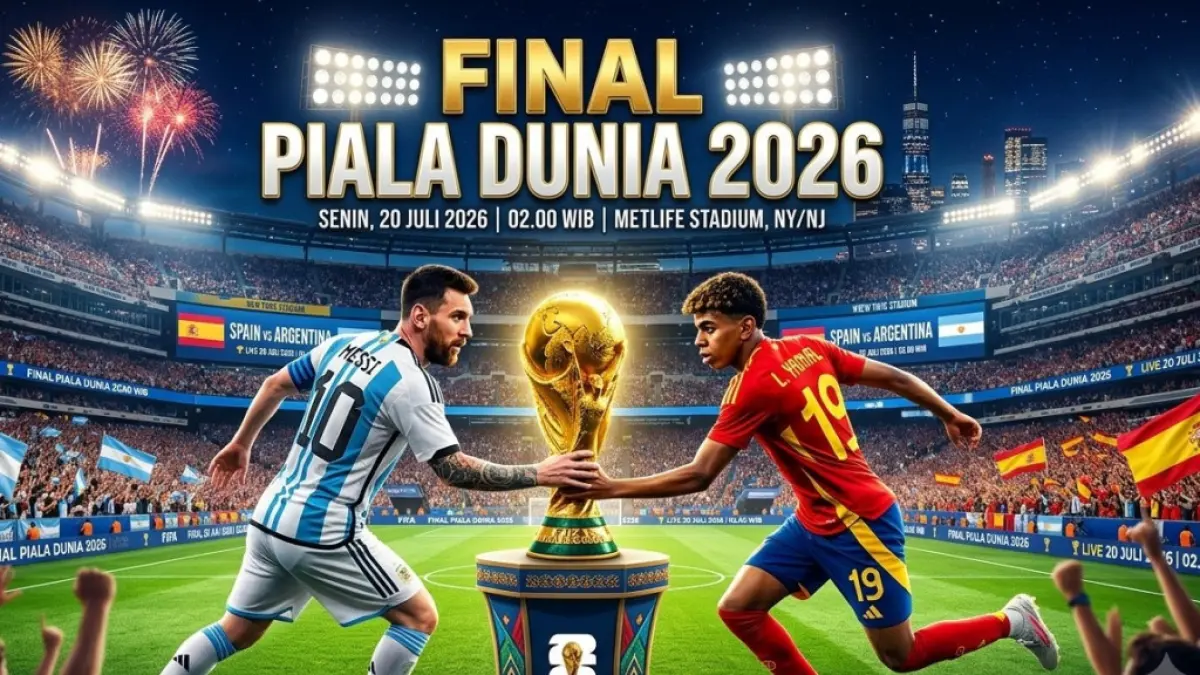 Final Piala Dunia Spanyol vs Argentina.