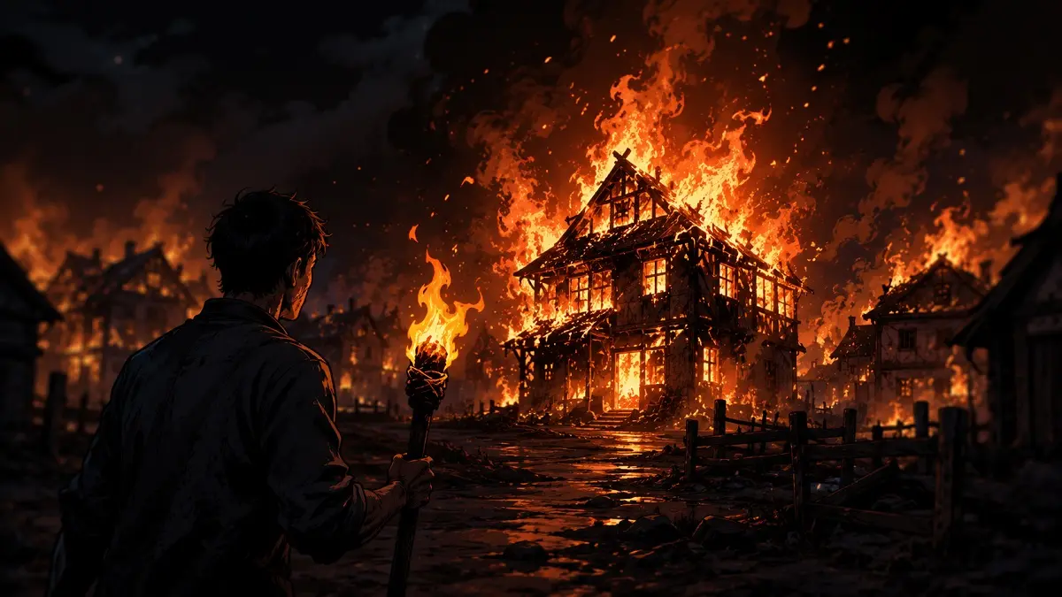 Ilustrasi. Suami bakar rumah mertua di Lubuklinggau diduga dipicu konflik rumah tangga. Kebakaran merembet hingga menghanguskan 11 bangunan di kawasan permukiman padat.