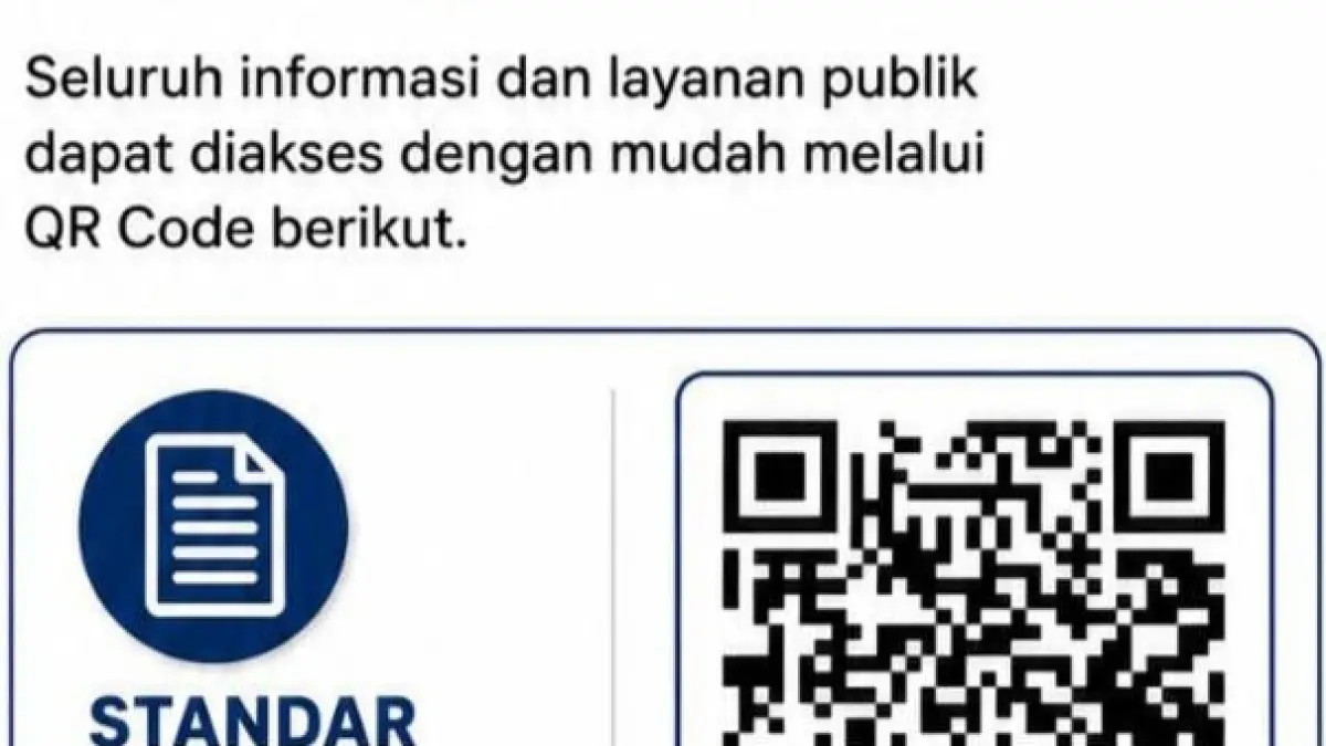 Melalui QR Code yang tersedia, masyarakat dapat dengan mudah mengakses standar pelayanan, menghubungi petugas melalui WhatsApp layanan, serta menyampaikan pengaduan secara daring.(IST)