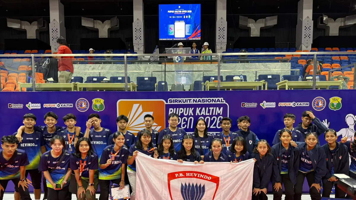 HARUS PUAS: PB Hevindo harus puas dengan raihan medali tanpa emas di Sirnas C Pupuk Kaltim Open 2026.