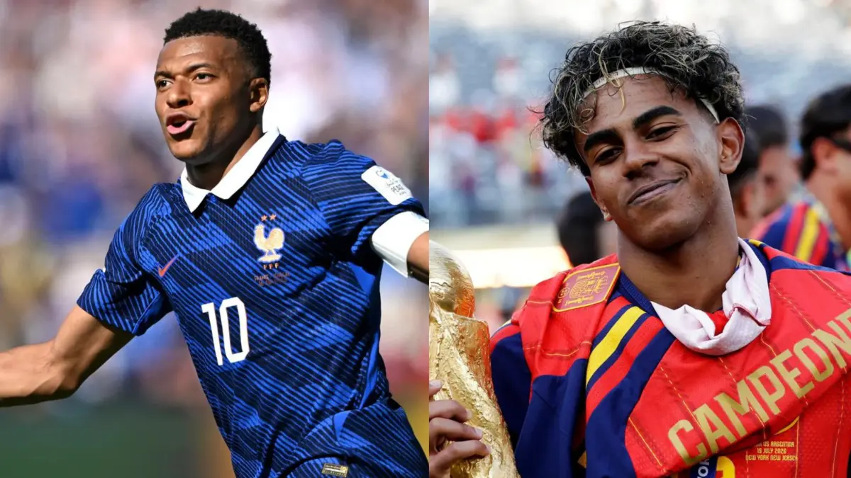 Kylian Mbappé dan Lamine Yamal. (FOTO FIFA.COM)