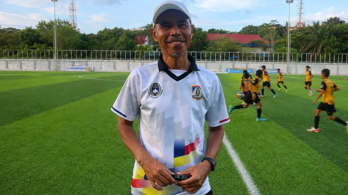 Mantan Pemain Persiba Amir Yusuf Pohan. (FOTO NURON/KP)