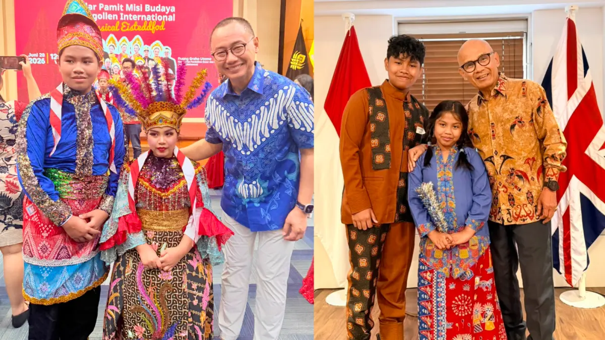 Muhammad Bintang Prabu Adinata dan Maharatu Bulan Adinata dalam ajang Asia Youth International Model United Nations (AYIMUN) 2026 di Kuala Lumpur, Malaysia. (IST)