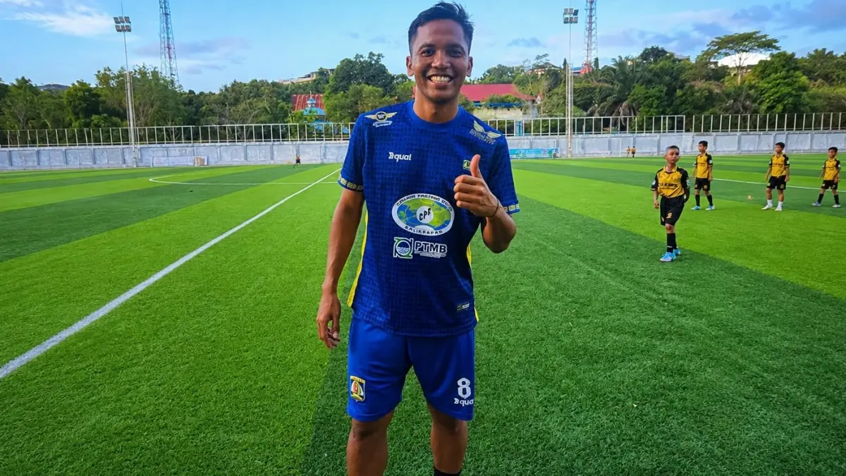Pemain Persiba Balikpapan Bryan Cesar. (FOTO NURON/KP)