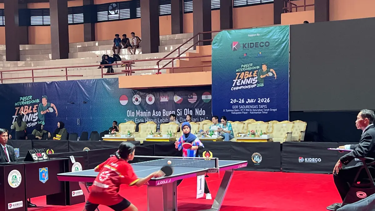 Turnamen internasional tenis meja digelar di Kabupaten Paser mulai 20-26 Juli 2026.

