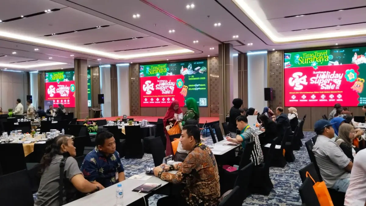 Table Top: Surabaya Where Business Meets Leisure yang digelar di Platinum Hotel & Convention Hall Balikpapan, Selasa (21/7). (FOTO PUTRA MALINAU/KP)