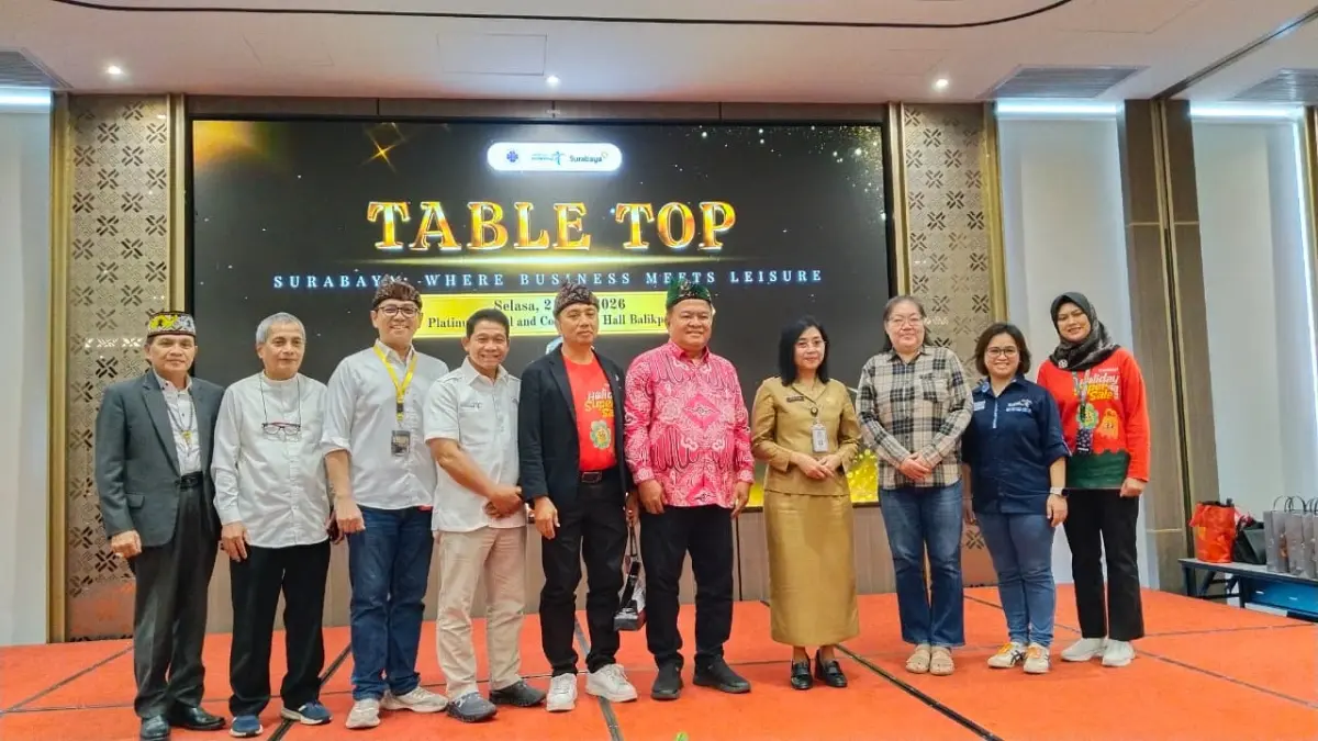 Table Top: Surabaya Where Business Meets Leisure yang digelar di Platinum Hotel & Convention Hall Balikpapan, Selasa (21/7). (FOTO PUTRA MALINAU/KP)