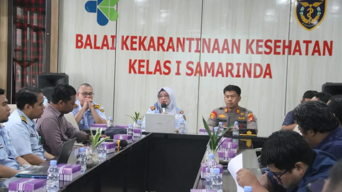 BKK Kelas I Samarinda menggelar dialog terbuka bersama mitra kerja dan masyarakat pelabuhan terkait pelayanan kekarantinaan kesehatan. (IST)