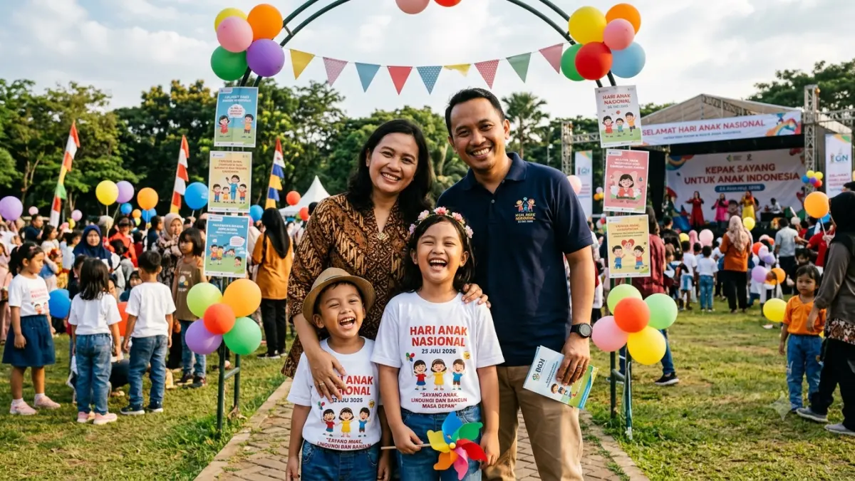 Ilustrasi Hari Anak Nasional.