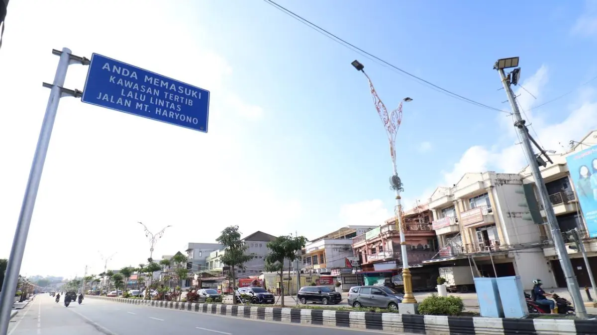 KTL diberlakukan di Jalan MT Haryono. (Foto; Anggi/Kaltim Post)