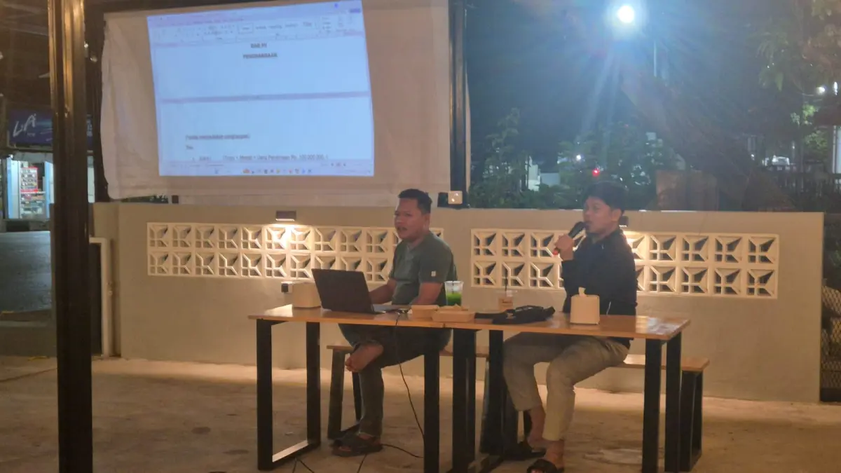 Pengkab AFI Paser menggelar rapat persiapan Paser Futsal Open Championship 2026 di Tanah Grogot, Selasa (21/7). (M NAJIB/KALTIM POST)