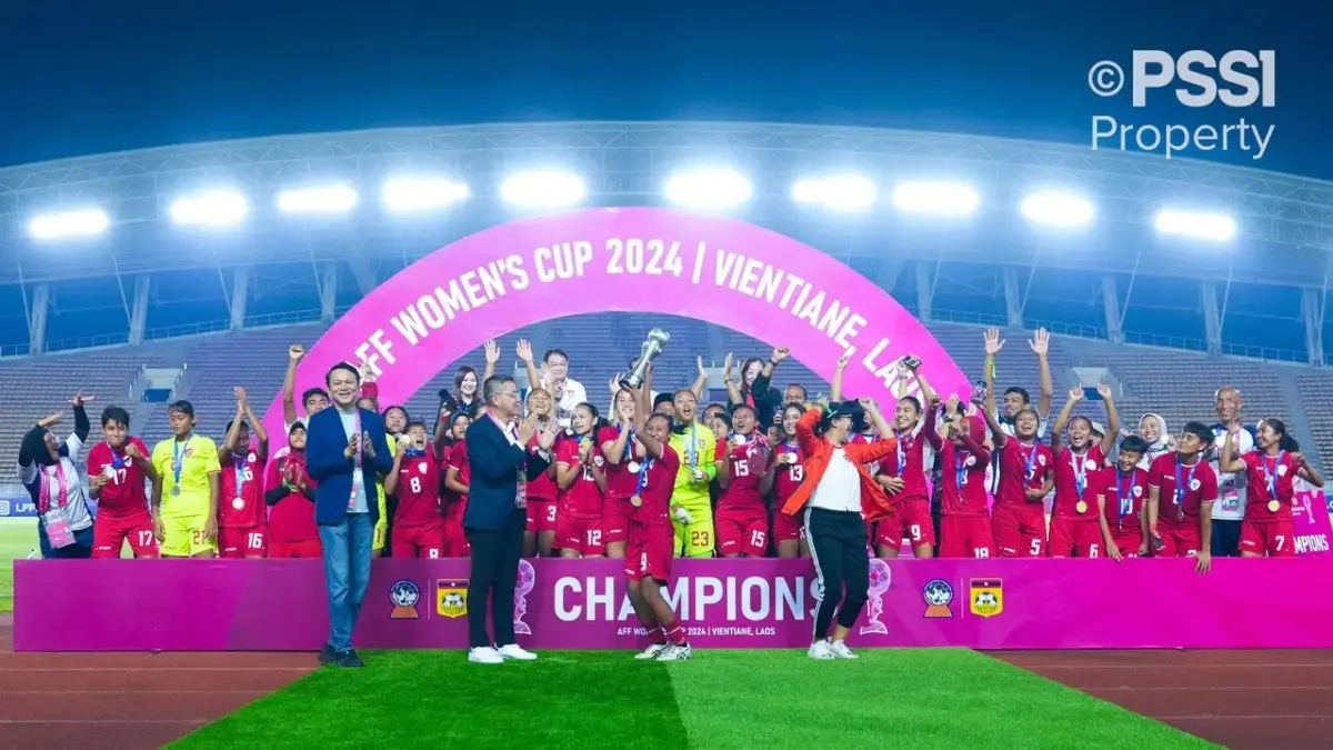 CETAK SEJARAH: Indonesia juara Piala AFF Putri 2026, Rabu (22/7/2026). (@OghieGigs/X)