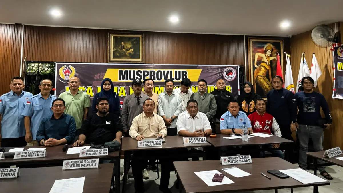 Pengurus Provinsi IBCA MMA Kalimantan Timur menggelar Musyawarah Provinsi Luar Biasa (Musprovlub) di Samarinda, Rabu (22/7). (NASYA RAHAYA/KALTIM POST)