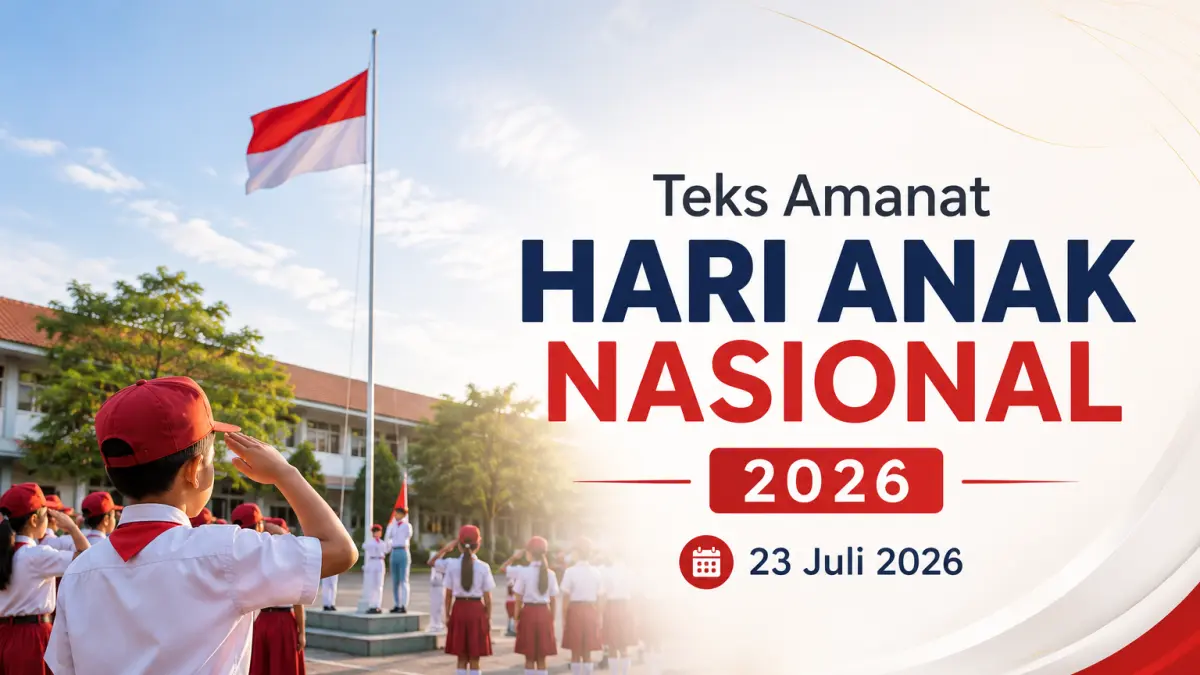 Teks Amanat Hari Anak Nasional 2026. (ai/chatgpt)