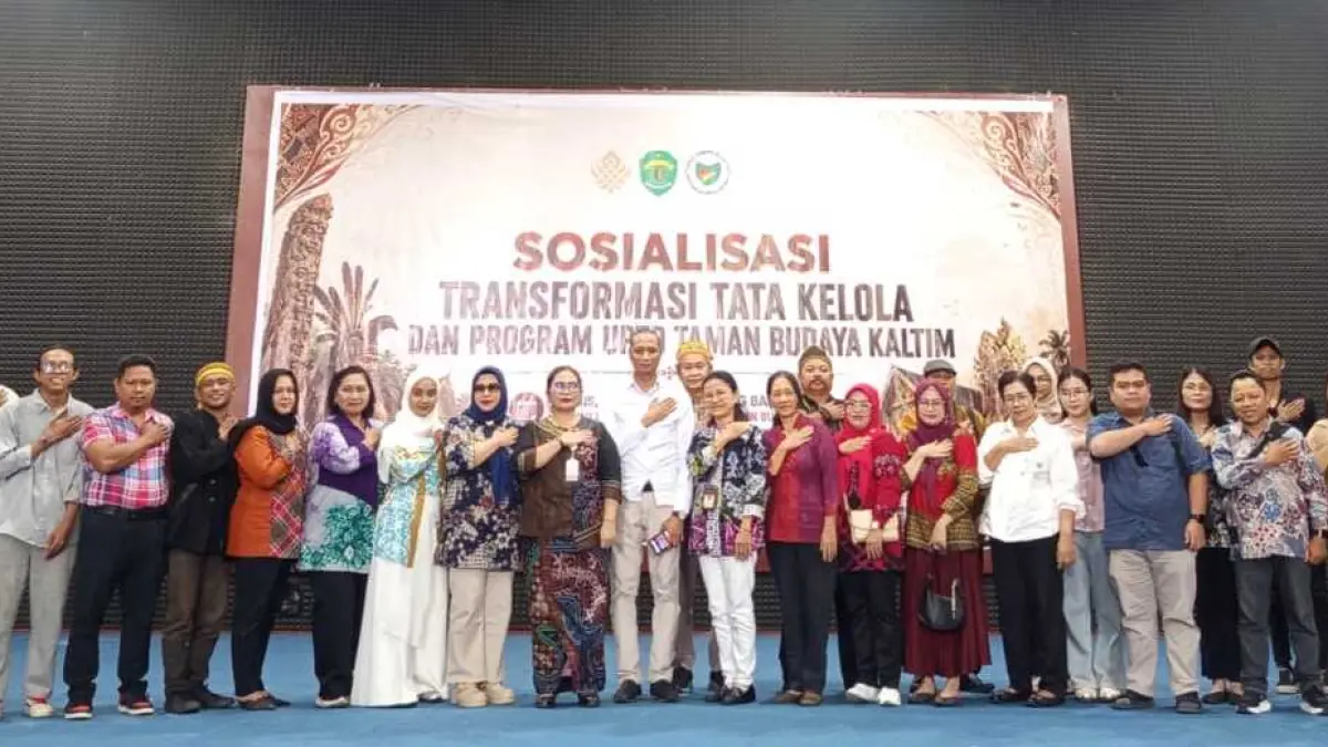 Unit Pelaksana Teknis Daerah (UPTD) Taman Budaya Kalimantan Timur menggelar kegiatan sosialisasi transformasi tata kelola.