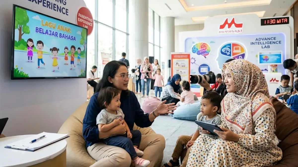 Ilustrasi anak-anak perlu diwaspadai dalam hal pemakaian gadget.(generate ai)