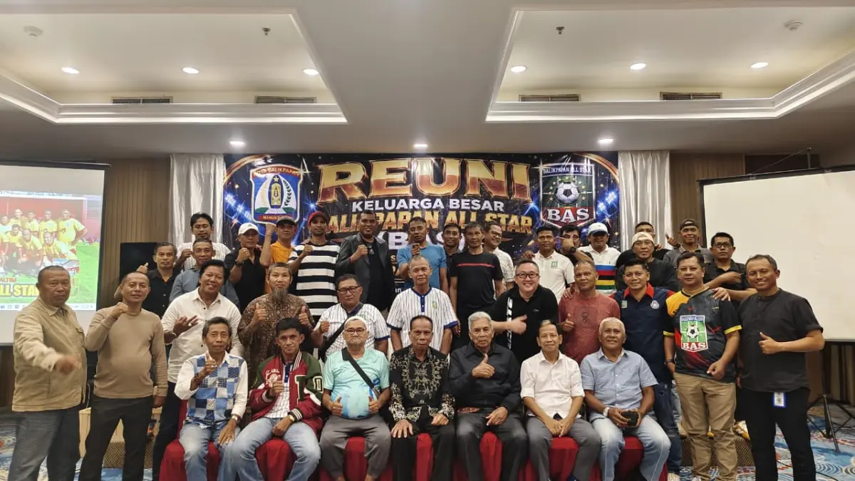 REUNI: Mantan punggawa Persiba yang tergabung dalam Balikpapan All Star (BAS) gelar reuni bersama. (OKTA/KP)