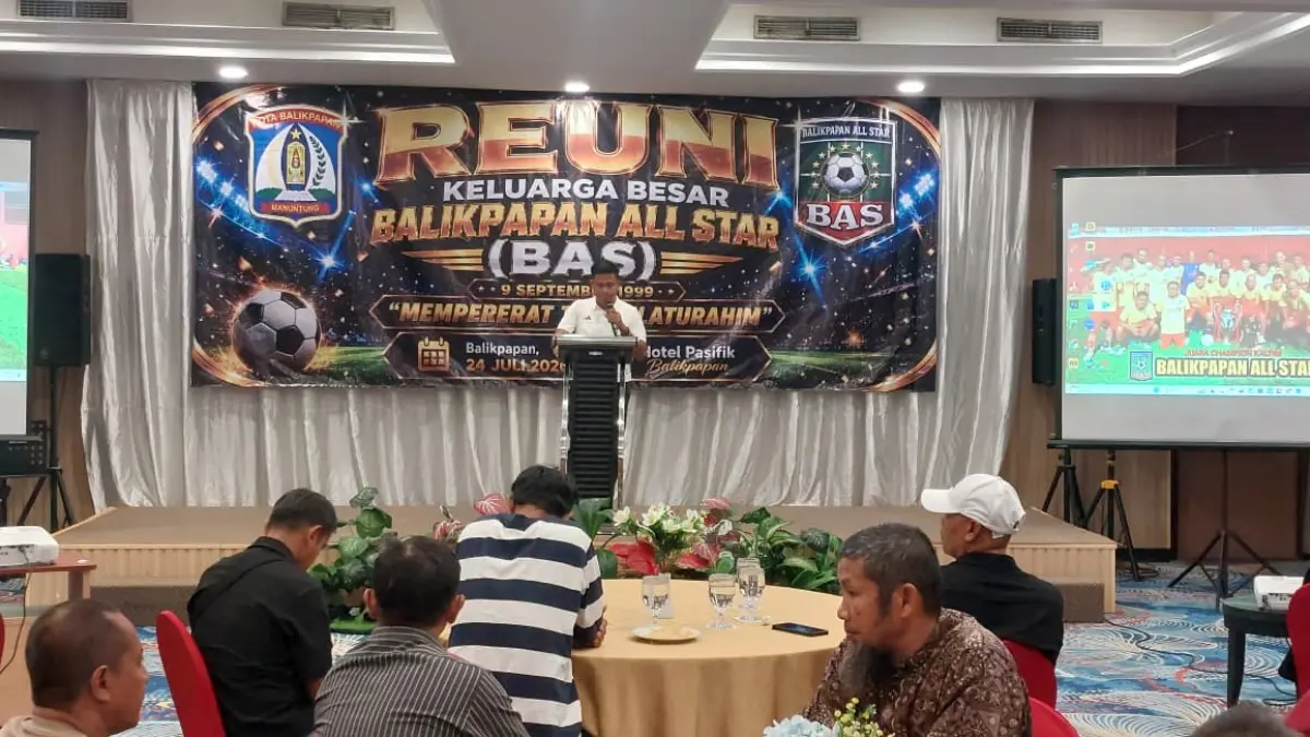 PERKEMBANGAN: Ketua BAS Najamuddin Aspiran angkat suara terkait perkembangan sepakbola Balikpapan. (OKTAVIA MEGARIA/KP)