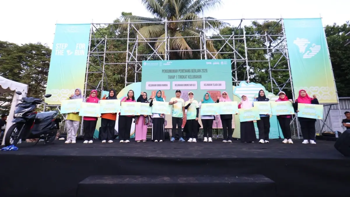 PERLUAS LITERAS: Ajang FentuRun 2026 sebagai sarana BI Balikpapan memperluas literasi keuangan digital sekaligus mendorong pertumbuhan pelaku UMKM. (ANGGI PRADITHA/KP)