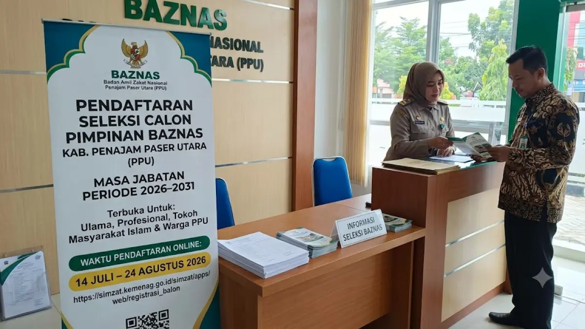 Ilustrasi Baznas PPU sedang membuka pendaftaran seleksi calon pimpinan periode 2026-2031.(generate ai)