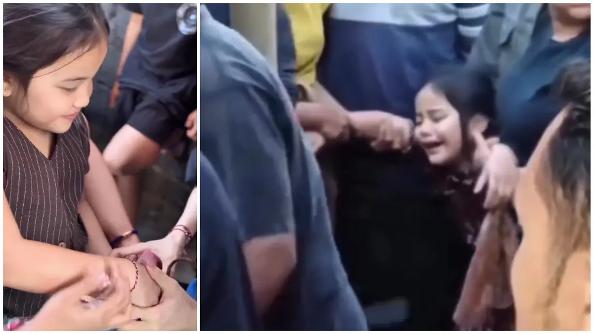 Tangis Keysha pecah saat menyambut jenazah sang ayah korban pengeroyokan di Baturiti, Bali, memicu simpati luas warganet.
