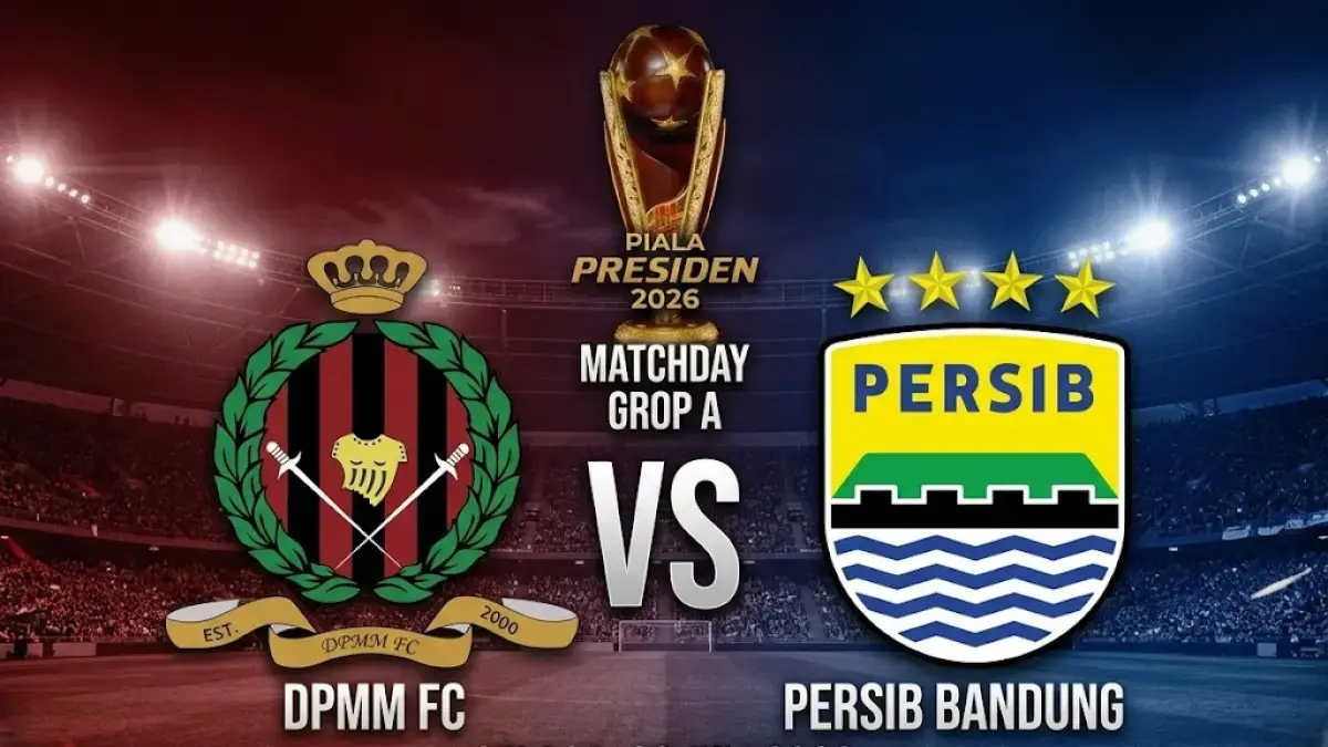 Susunan pemain Persib vs DPMM FC di laga kedua Grup A Piala Presiden 2026. (radarbali)